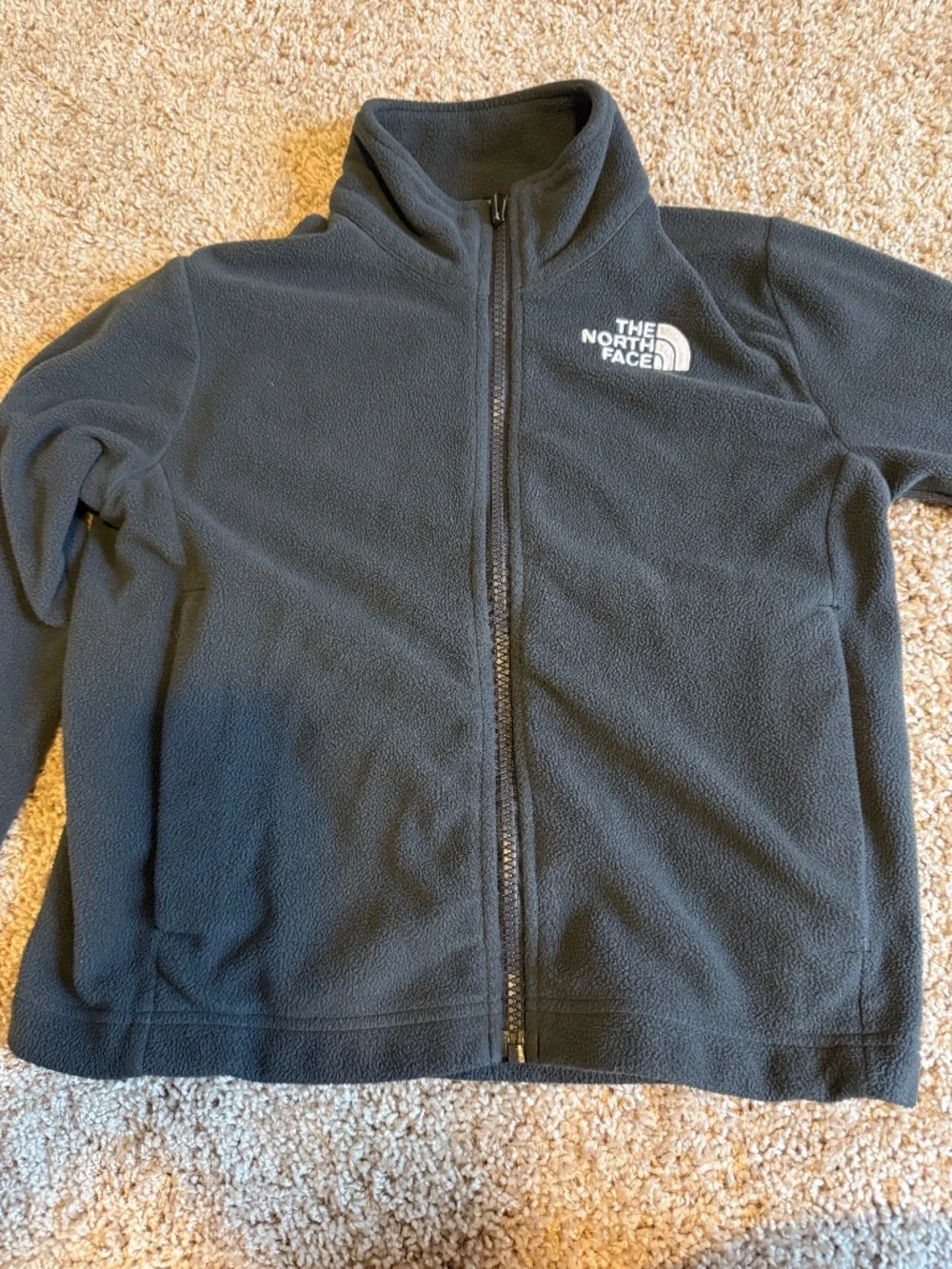 Boys Size 7/8 North Face Zip Up